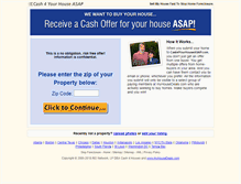 Tablet Screenshot of cash4yourhouseasap.com